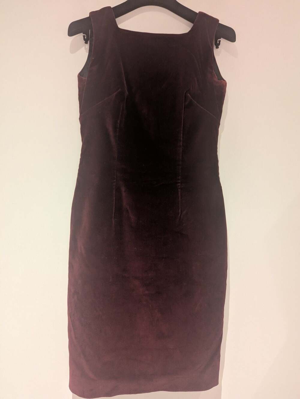 Katharine Hamnett London Vintage Italian Velvet Dress in Burgundy